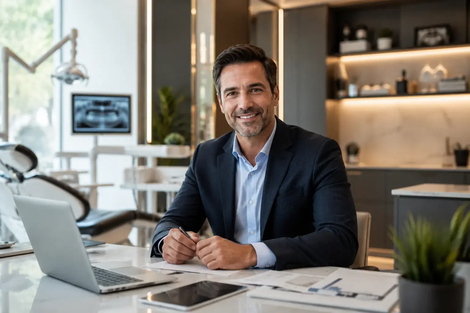 Propietario de clínica dental que quiere crecer